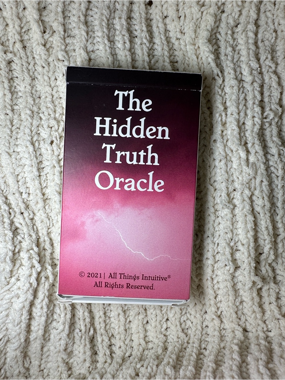 All Things Intuitive The Hidden Truth 54-Card Oracle Deck - White